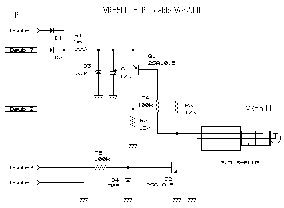 Circuit diagram for VR-500
